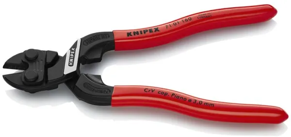 Knipex KNIPEX CoBolt® S Coupe-boulons compact noir atramenté, recouvert de plastique 160 mm