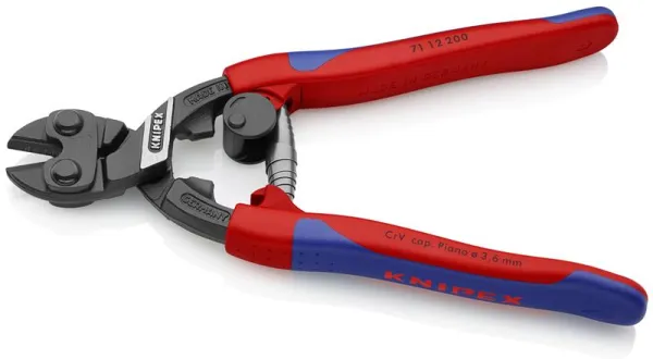 Knipex CoBolt�ae Coupe-boulons compact noir atramenté, avec poignée fine à composants multiples 200 mm